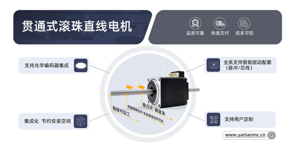 28 贯通式滚珠丝杠电机