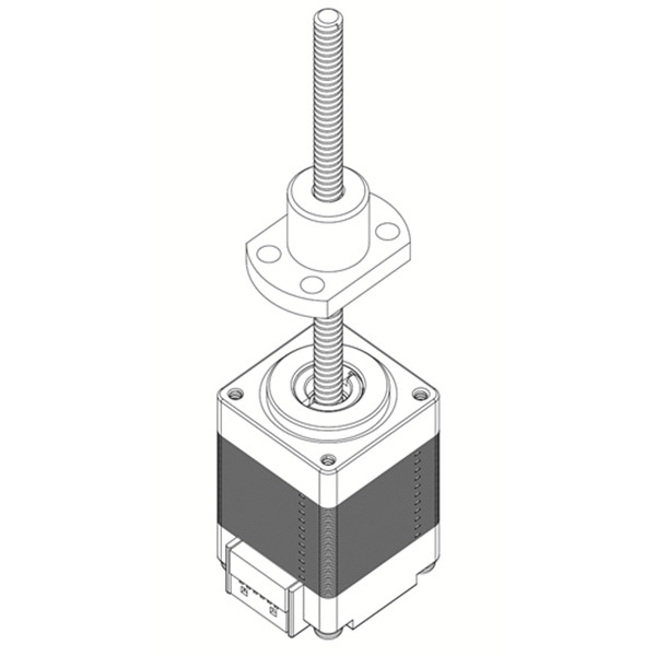 最小滚珠丝杆电机高精度闭环发布-nema8-高达16000分辨率的编码器
