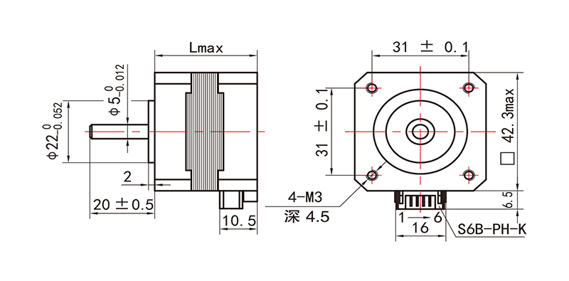 42系列步进电机NEMA17-17HS34