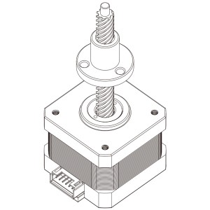 42mm系列固定轴式直线步进电机-17HS48A